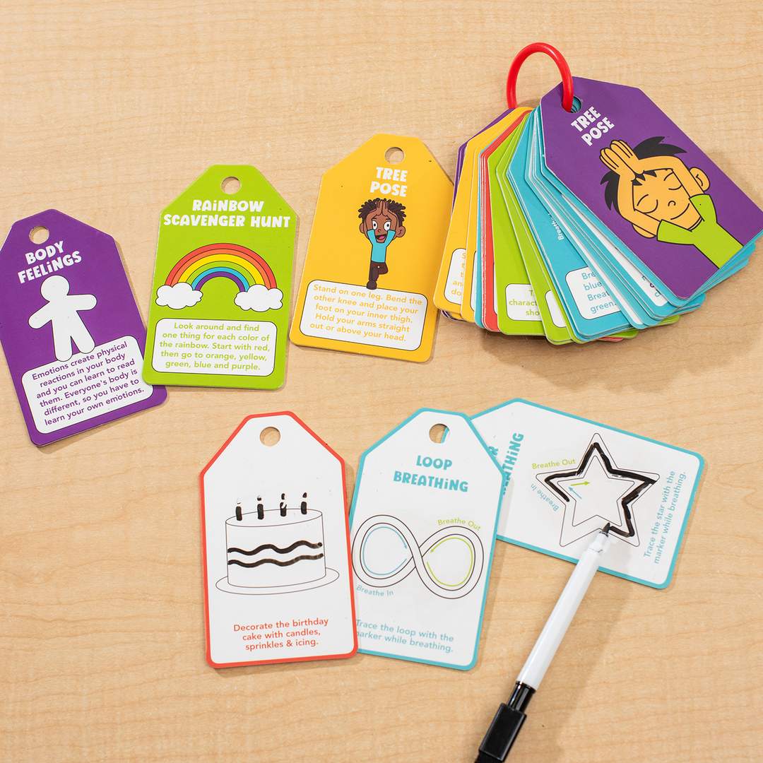 Dry Erase Flash Cards - Calming Cards