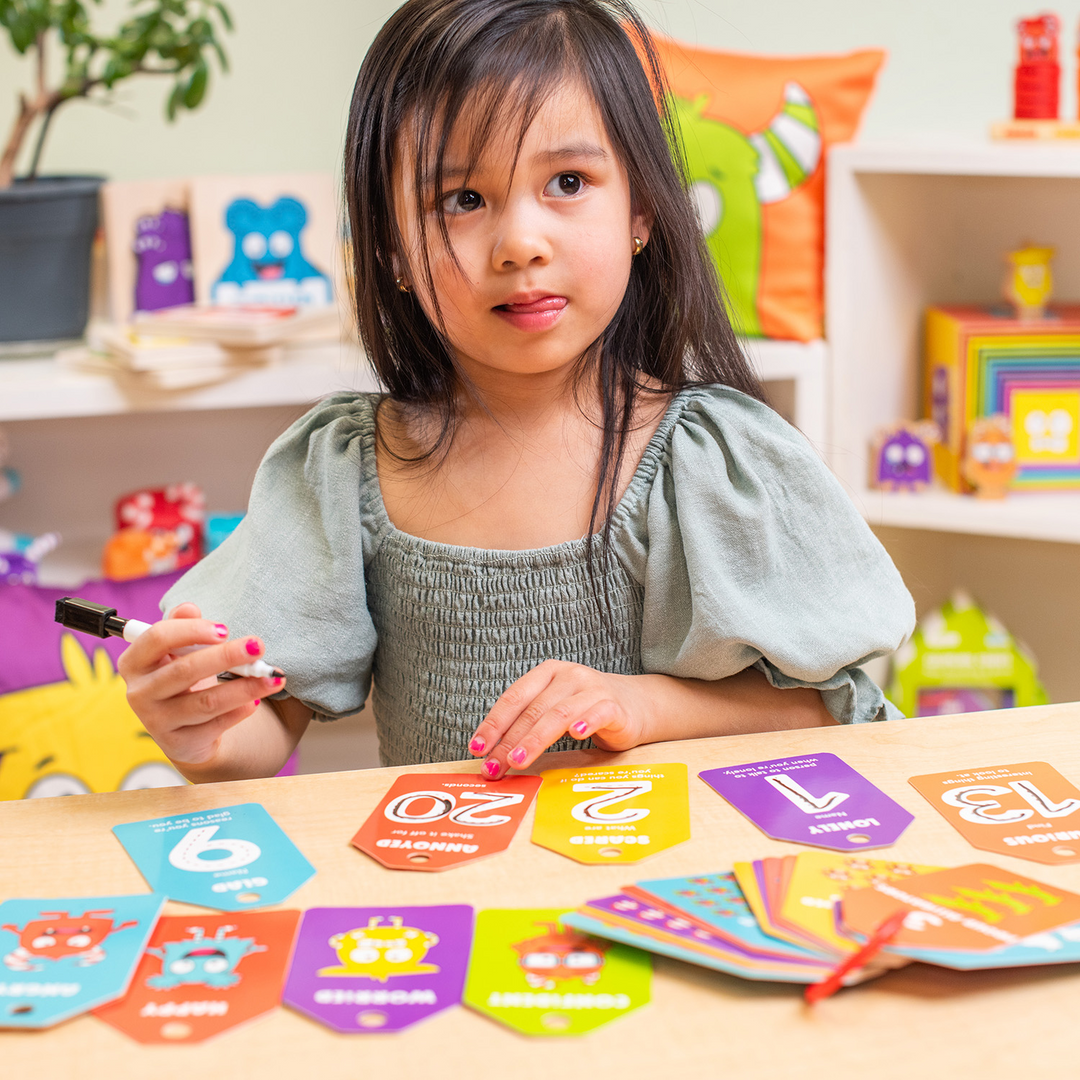 Dry Erase Flash Cards - 123 Emotions