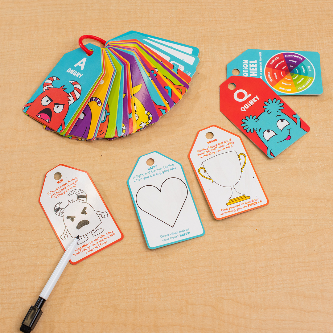 Dry Erase Flash Cards - ABC Emotions