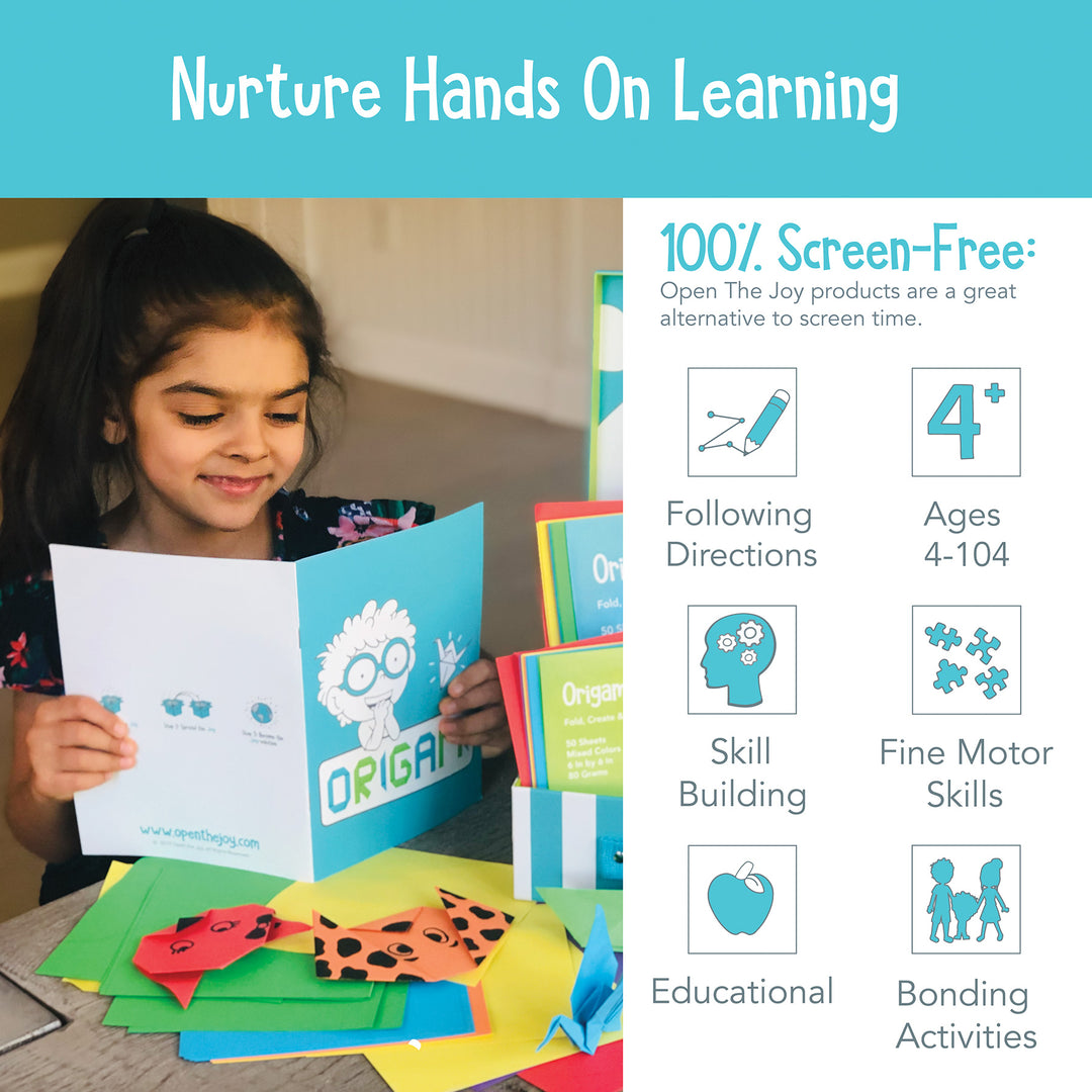 Origami Activity Kit + Free 3 in 1 Conversation Starters