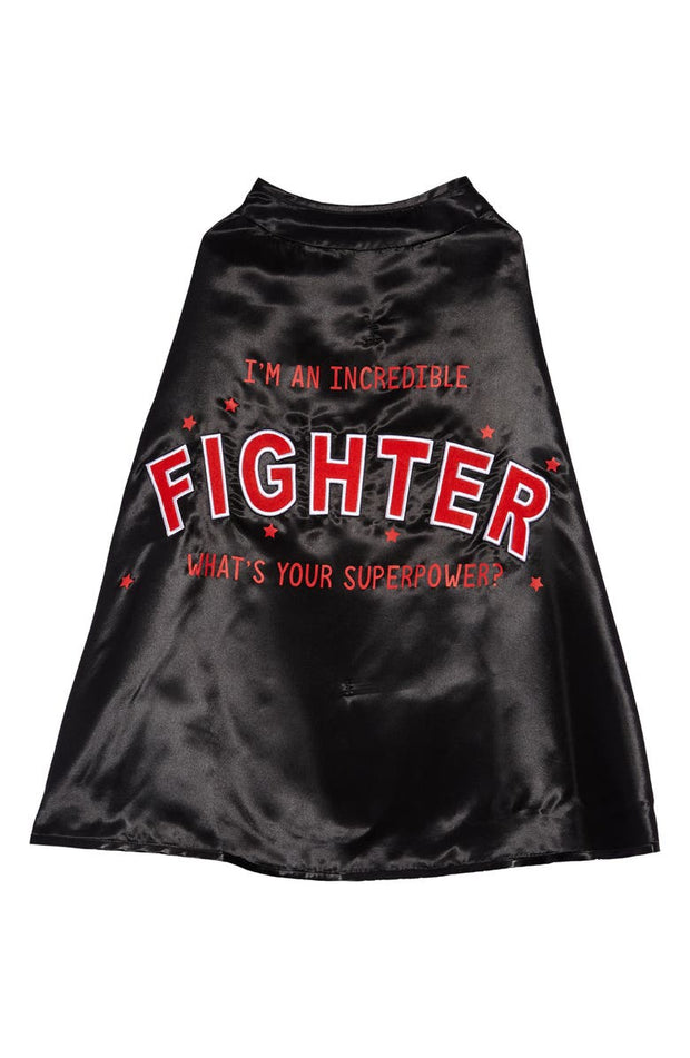 Red and Black Reversible Fighter Cape