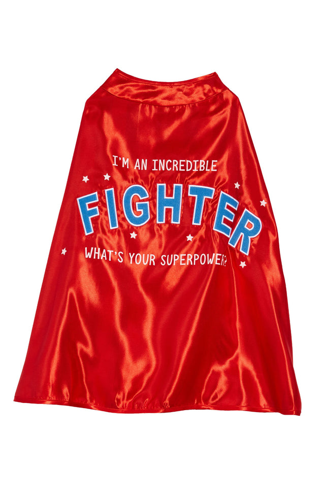 Red and Blue Reversible Fighter Cape