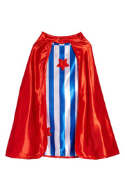 Red and Blue Reversible Fighter Cape