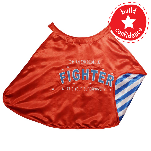 Red and Blue Reversible Fighter Cape