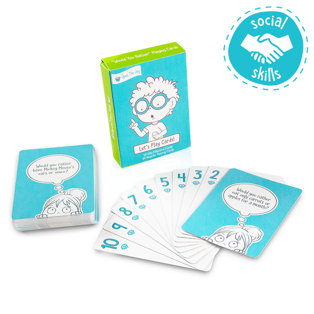 "Would You Rather" Playing Cards – Open the Joy